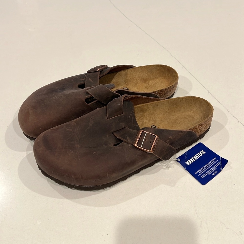 Birkenstock Boston Oiled Leather size 43 M10